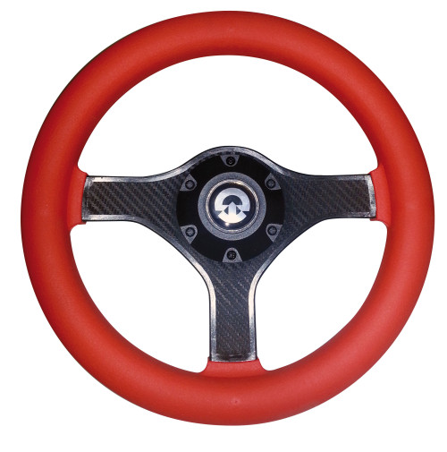 VR00 Steering Wheel -  Diameter 280mm - Red Color - 62.00784.04 - Riviera 